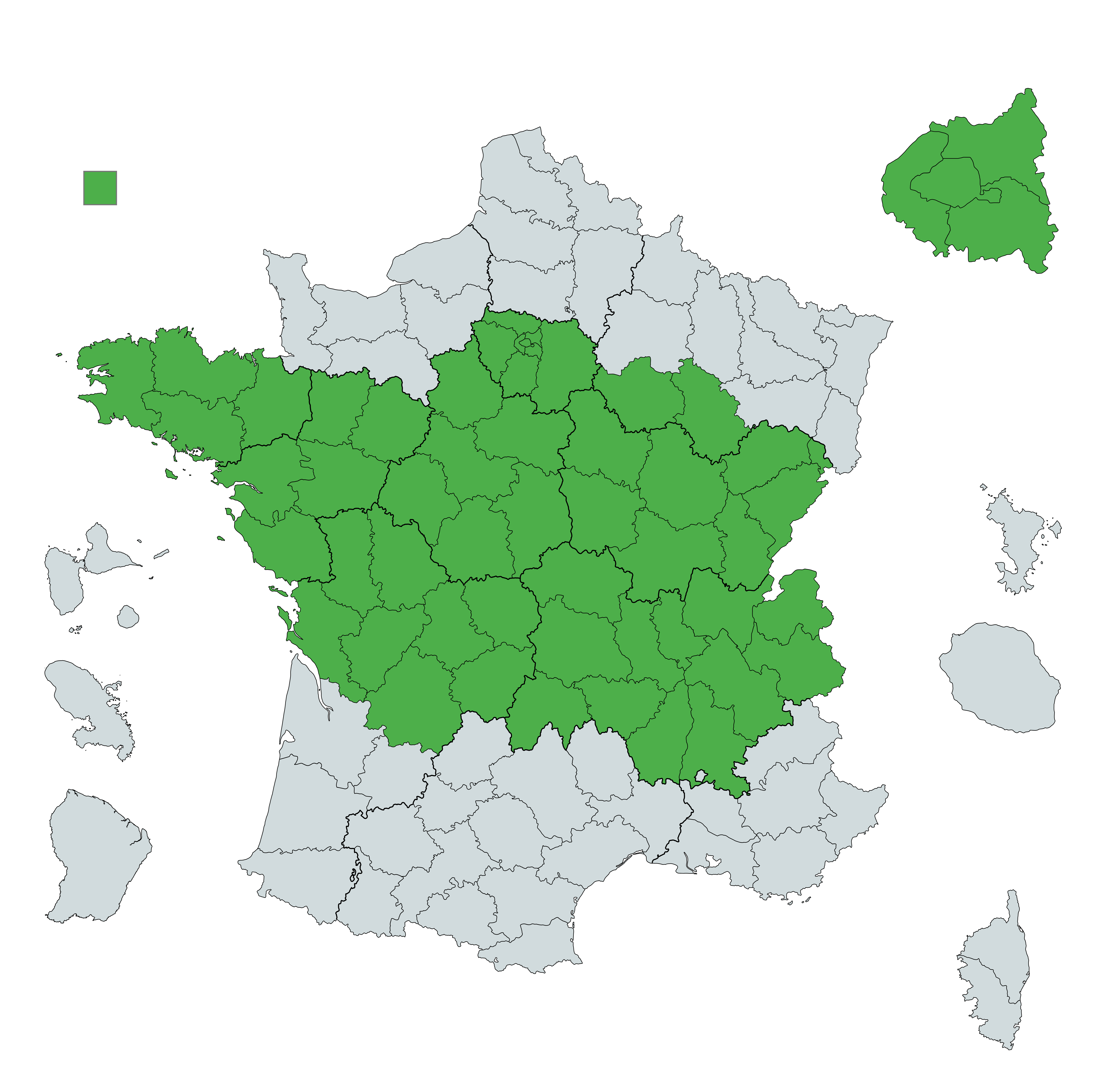 Carte zones d'intervention